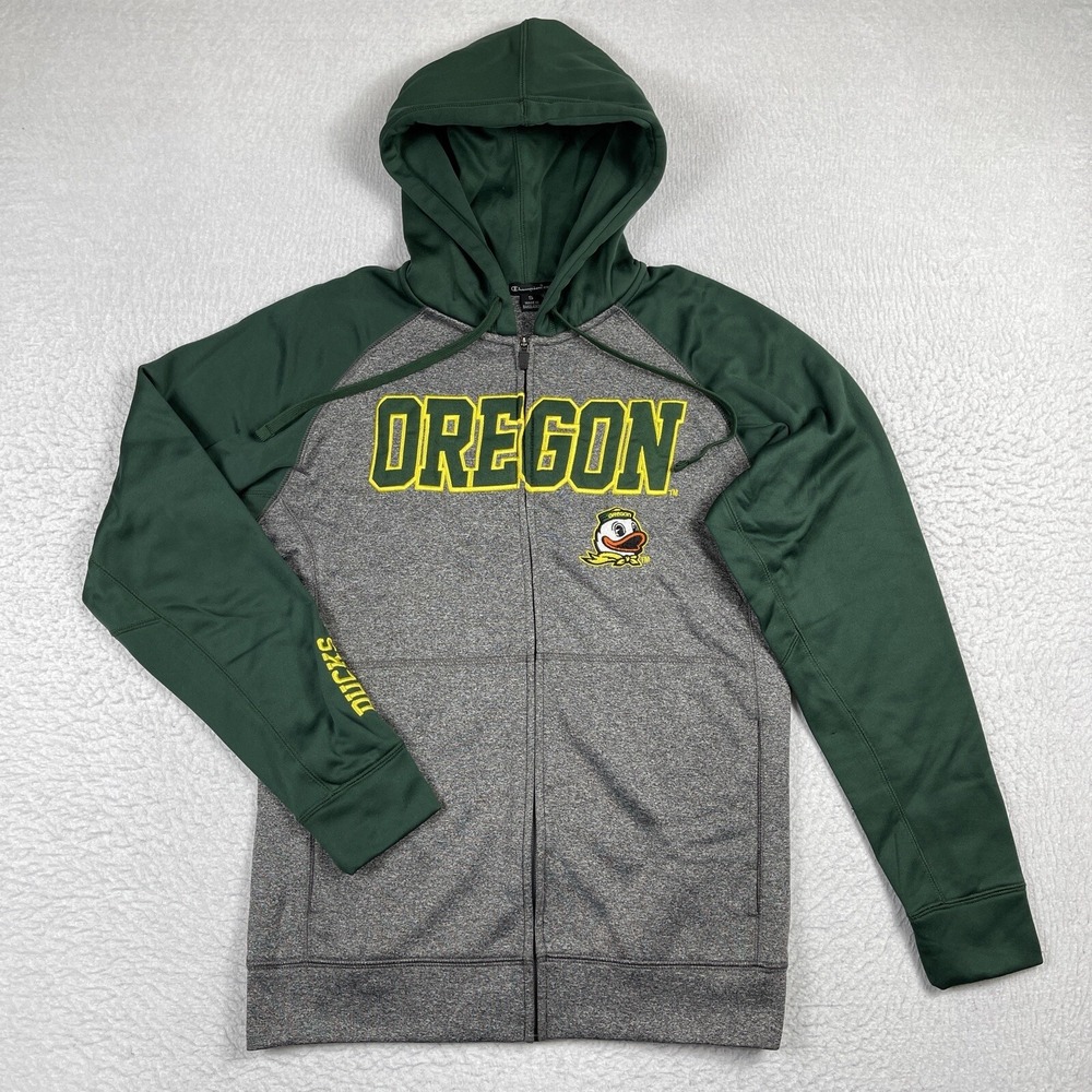 Oregon‎ Ducks Sweatshirt Mens Small Raglan College Hoodie Football Basketball